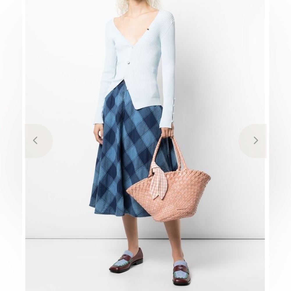 BAUM UND PFERDGARTEN  Shreela Patchwork Denim Skirt Size 44 (0657)
